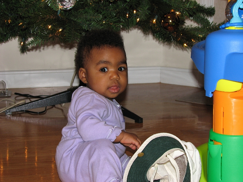 Xmas_Pics_040.JPG - Mikayla under the tree...the bestest present of all!  Hope everyone had a great Holiday season!