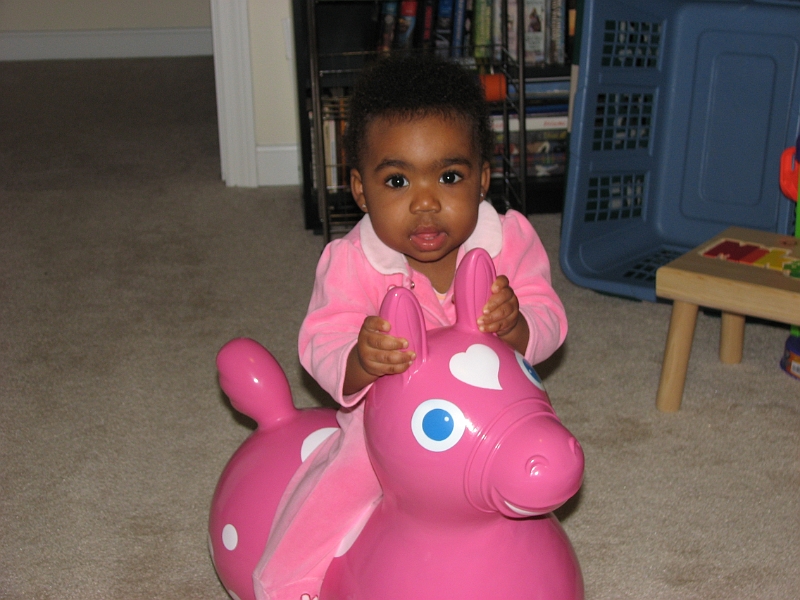 Mikayla_Mix_007.JPG - She loves jumping on her Rody horse :-)