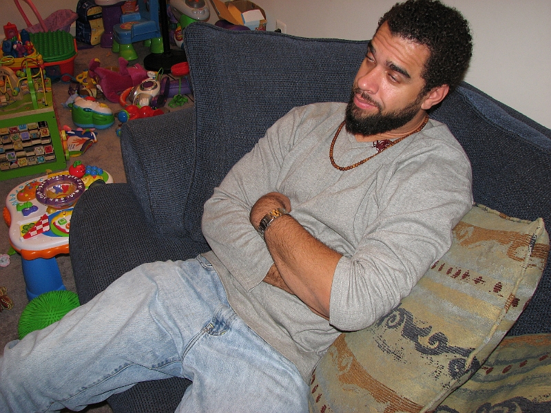 Thanksgiving_2008_120.JPG - Only shot I had of Matt....just waking up from post-turkey coma.